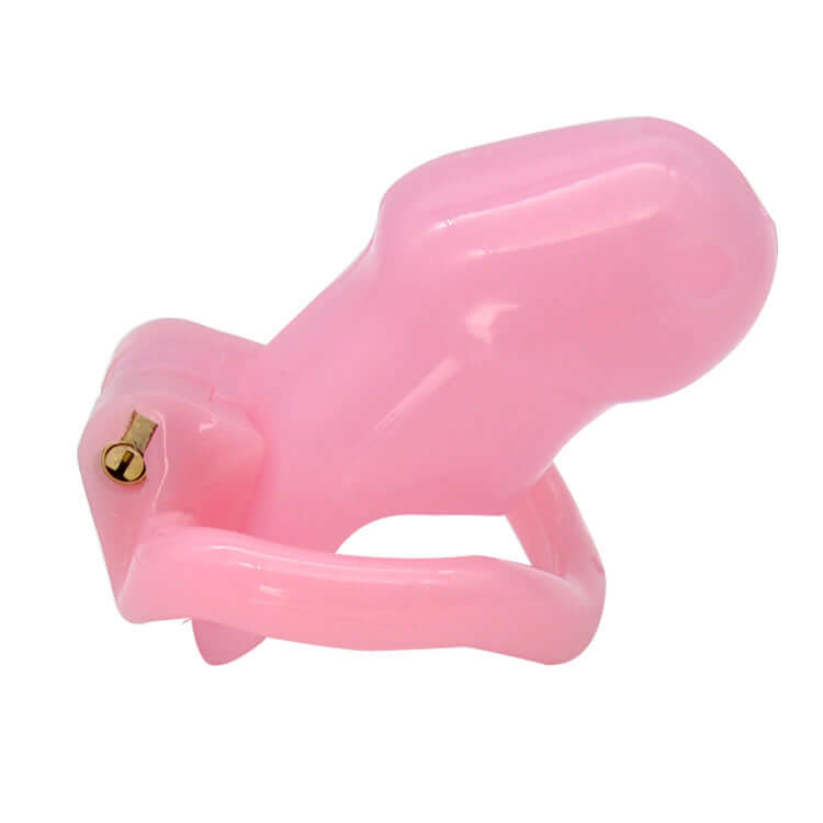 Pink Natural Resin Chastity Cage