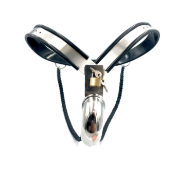 Silicone & Steel Chastity Belt
